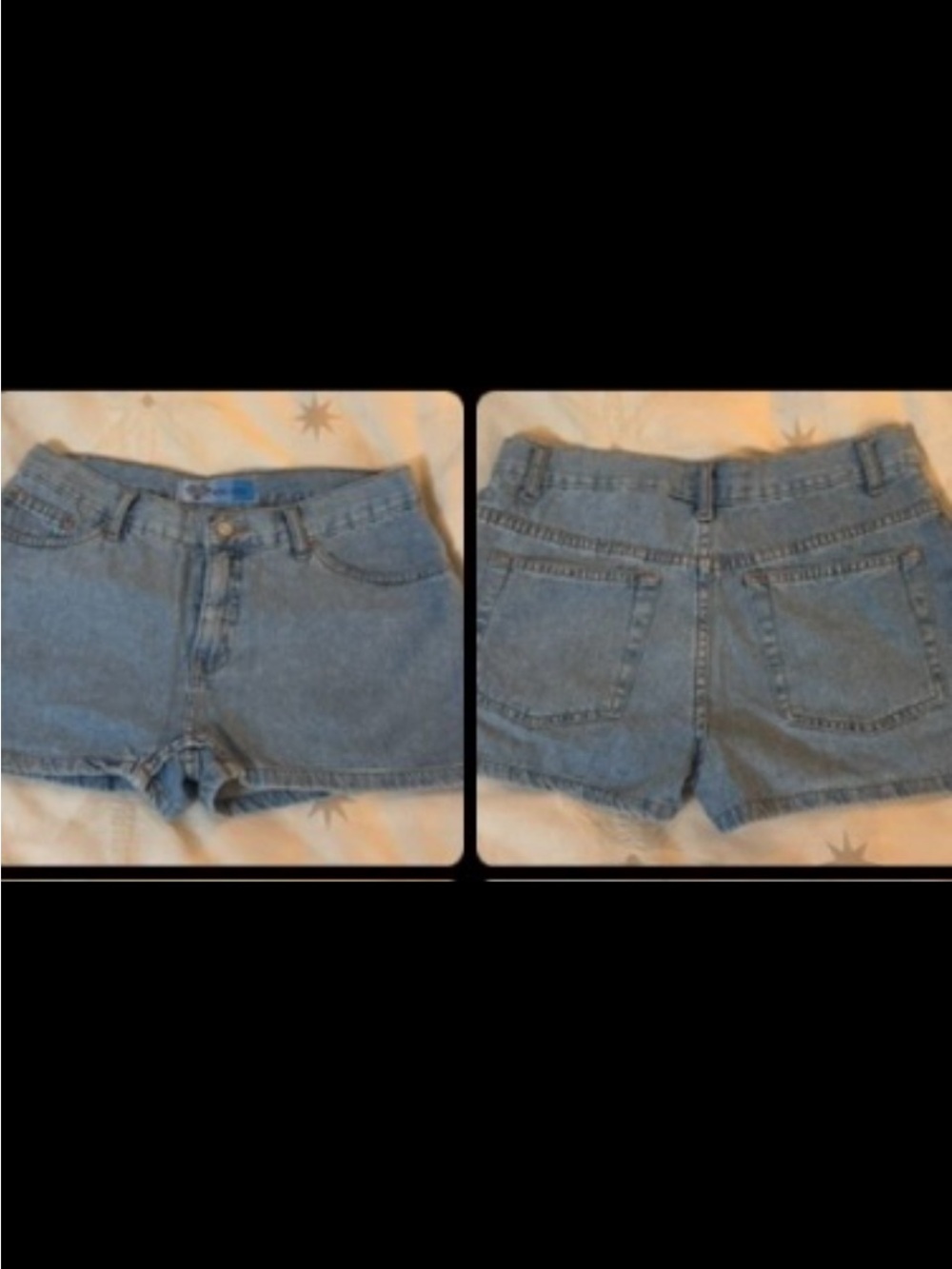 Nina Capri Light Blue Denim Jean Shorts